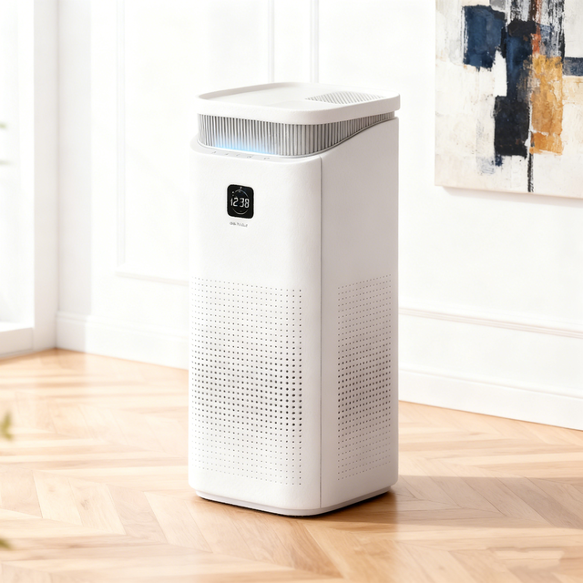 OEM/ODM Super Quiet Sleep Mode Air Quality Color Light Display Air Cleaner Activted Carbon Filter Air Purifier for Homes