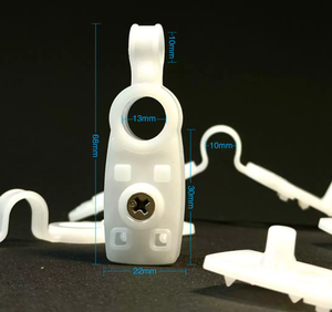 Clips de <span class=keywords><strong>fixation</strong></span> robustes en plastique blanc <span class=keywords><strong>pour</strong></span> toile d'ombrage, serre-cintres réutilisables <span class=keywords><strong>pour</strong></span> bâche et filet pare-soleil - Product Image 2