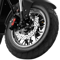 GaeaCycle M11 Miku Max Moto Électrique Scooter 2000W 60V 30Ah 12 "Fat Tire Street Legal