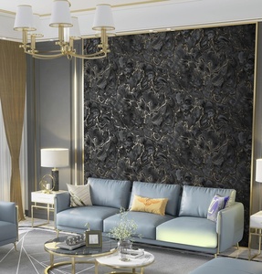 Carta da parati moderna 2022 guangzhou ihouse 3d carta da parati in vinile con lamina dorata rotolo di carta da parati in marmo di lusso - Product Image 4
