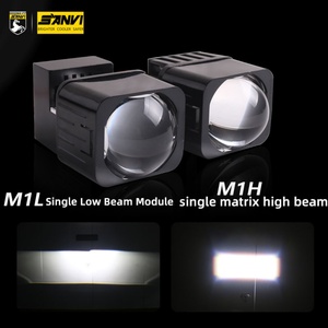 Sanvi Car 1.5 Inch 12V Double <b>Light</b> Hi/Lo Beam Led <b>Projector</b> Lens Headlight Laser Headlight Single Low Beam Auto Lighting System - Product Image 3