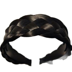 Five Strand <b>Braid</b> Headband High Temperature Wire Hair <b>Accessory</b> For Women Modify Face Shape Cover Gray Hair - Product Image 5