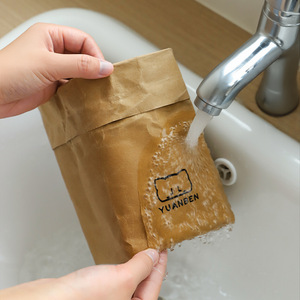 Bolsa de Basura para Auto Yuanben de Papel Kraft, Contenedor Rectangular Colgante de 1-3L para Uso Interior en Vehículos - Product Image 2