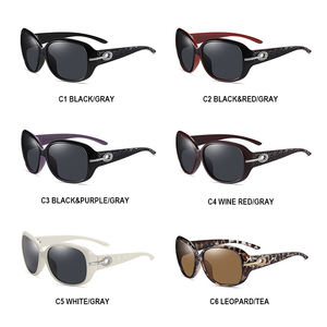 <span class=keywords><strong>BOOM</strong></span> Lunettes de soleil rondes pour femmes avec verres TAC polarisés et cadre PC Style Big Frame - Product Image 5