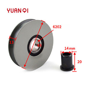 ล้อแขวนประตูลิฟต์65*13*6202ลูกกลิ้งแขวนประตูห้องโถงพื้นสำหรับลิฟต์ <span class=keywords><strong>Hitachi</strong></span> - Product Image 4