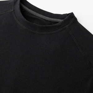 T-shirt Raglan à manches longues personnalisé pour homme, polyester/coton, vêtements de sport de haute qualité, été, séchage rapide, respirant, coupe ajustée - Product Image 4