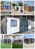 Maison modulaire pliable et extensible à double aile Conteneur ailé Chambre préfabriquée Conteneur Maison mobile pour régions éloignées