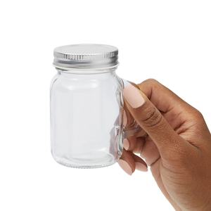 4 أونصة ماسون ، عبوات زجاجية صغيرة مزودة بمقابض للفنون والحرف اليدوية ، مشاريع تصنعها بنفسك - Product Image 2