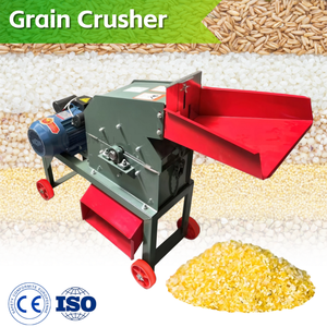 Nouvelle machine à moudre les céréales 300-500 kg/h, maïs, blé, soja |   Broyeur d'aliments pour animaux de ferme à tamis réglable 3 kW Haute productivité - Product Image 2