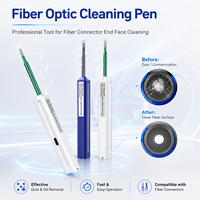 Lápiz limpiador de fibra óptica de un clic 1,25 mm 2,5 mm Limpiador de conectores FTTH para LC SC FC ST