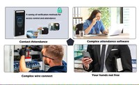 Dynamische Gesichtserkennung Zugangskontrolle IPS Vollbild-HD-Touchscreen Pendler-Aufzeichnungsterminal Cloud-Speicher für Holzbüros
