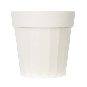 Maceta de Plástico Resistente para Patio o Azotea, 12L, Color Marfil, Resistente a las Grietas, Redonda, para Plantas de Interior y Exterior - Product Image 2