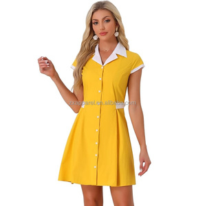 Disfraz de Cosplay de la Musical Waitress, Uniforme Azul de <span class=keywords><strong>Camarera</strong></span> con Delantal para <span class=keywords><strong>Mujer</strong></span> Adulta - Product Image 4