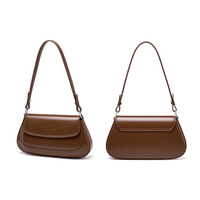 Sac à bandoulière vintage en cuir véritable de luxe pour femme, sac à main, pochette sous le bras pour femme