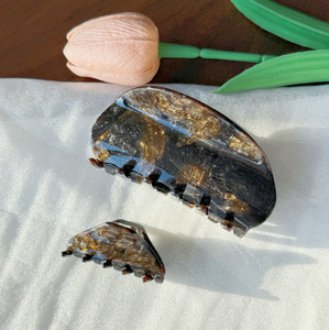 Set di Fermagli per Capelli di Lusso Personalizzati Qianjin in Acetato, Accessori per Capelli in Acetato di Cellulosa Effetto Marmorizzato per Donne - Product Image 2