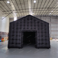 Tente de fête gonflable pour boîte de nuit mobile disco portable noire géante de 20 pieds à louer