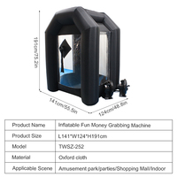 Machine à souffler et attraper l'argent gonflable Cash Cube