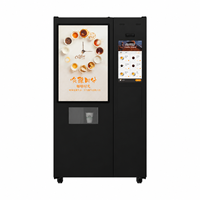 Distributeur automatique de café commercial pour les distributeurs, 6 compartiments à poudre, plusieurs tailles de tasses, gestion cloud à distance
