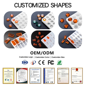 Moules à sucettes glacées à fond plat en gros, moules à sucettes en silicone pour <span class=keywords><strong>chocolat</strong></span>, bonbons en forme de chaussure, bonbons en gelée, ovales, antiadhésifs, résistants à la chaleur - Product Image 3