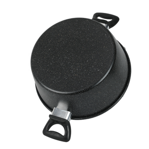 8点セット調理器具セット 家庭用 黒色鋳鉄製調理鍋 ストックポットセット ガラス蓋付き - Product Image 5