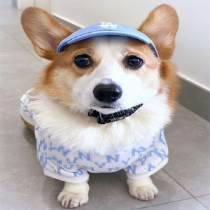 Luxo cão produtos <span class=keywords><strong>pet</strong></span> acessórios <span class=keywords><strong>pet</strong></span> chapéu verão lona <span class=keywords><strong>pet</strong></span> baseball <span class=keywords><strong>cap</strong></span> com orelha buracos - Product Image 4