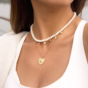 Collar de Perlas con Forma de Corazón, Grado AAA, Joyería para Mujer de Uso Diario, Origen Jinhua - Product Image 2