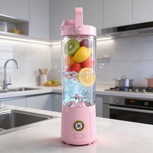 Licuadora Portátil USB de 550 ml, 6 Cuchillas, Modo Turbo, Trituradora de Hielo, Libre de BPA, Bajo Ruido, Potente para Licuar Smoothies, Batidos y Jugos Frescos - Product Image 2