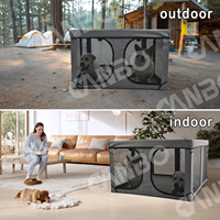 Parc pour animaux de compagnie extra large, pliable, pour chiens et chiots, enclos en maille portable pour une utilisation en intérieur et en extérieur