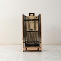 Reformer de Pilates pliable portable avec cadre en bois de chêne, gain de place, barre de repose-pieds réglable, planche de saut pour la maison, le studio et la salle de sport