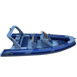 <span class=keywords><strong>Bateau</strong></span> gonflable <span class=keywords><strong>semi</strong></span>-<span class=keywords><strong>rigide</strong></span> Hypalon/PVC RIB 580C de haute qualité de 19ft avec coque en fibre de verre durable pour la pêche et le sauvetage - Product Image 3