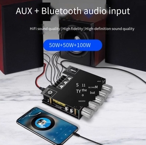 <span class=keywords><strong>Module</strong></span> amplificateur de puissance numérique Bluetooth 100W 2.1 canaux avec amplification des basses et ZK-MT21 de réglage haute/basse fréquence - Product Image 5