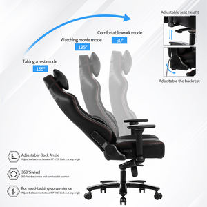 เก้าอี้เกมมิ่ง VANBOW รุ่นโมเดิร์น ระดับไฮเอนด์ คุณภาพสูง พร้อมที่วางแขน 4D แบบหมุนได้ พร้อมฟังก์ชั่นนวด - Product Image 3