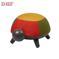 Tabouret PP en forme d'animal, meuble de maison, siège repose-pieds, avec revêtement en tissu, livraison gratuite