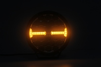 Impermeable 220W 28000lm 7 pulgadas Off Road Light Led faro auxiliar con luz de posición de advertencia blanca ámbar