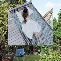 Filet d'escalade sur mesure en HDPE pour extérieur, filet de protection de sécurité en maille