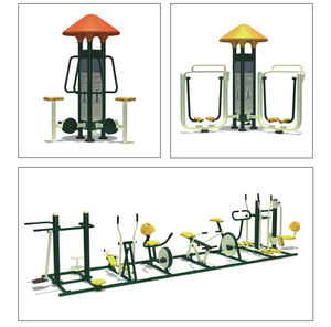 Appareil elliptique trois faces durable et résistant pour l'entraînement en extérieur, le renforcement musculaire et l'entraînement en plein air - Product Image 2