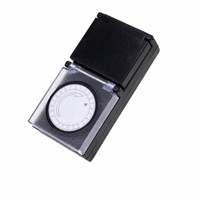 Minuteur mécanique extérieur 24 heures IP44 230V 16A 3680W 48 programmes marche/arrêt réglage 15 minutes Prise UK