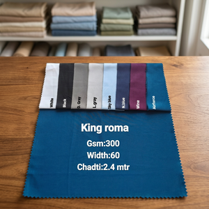Tissu Premium King Roma 300 GSM, lourd, 60 pouces de large, matériau textile pour vêtements et mode - Product Image 2