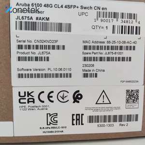 Nouveau commutateur JL675A <span class=keywords><strong>Aruba</strong></span> <span class=keywords><strong>6100</strong></span> 48G Class4 PoE 4SFP + 370W JL675A - Product Image 5