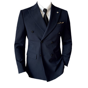Traje de negocios de doble botonadura para hombre, conjunto de tres piezas de talla grande (chaqueta + chaleco + pantalón) para bodas, fiestas y series coreanas - Product Image 3