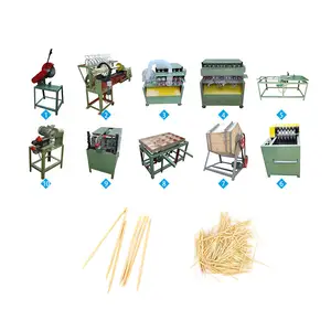 Full Automatic Round Chopsticks Bamboo Incense Stick Wooden Toothpick Making Machine For Sale Vietnam