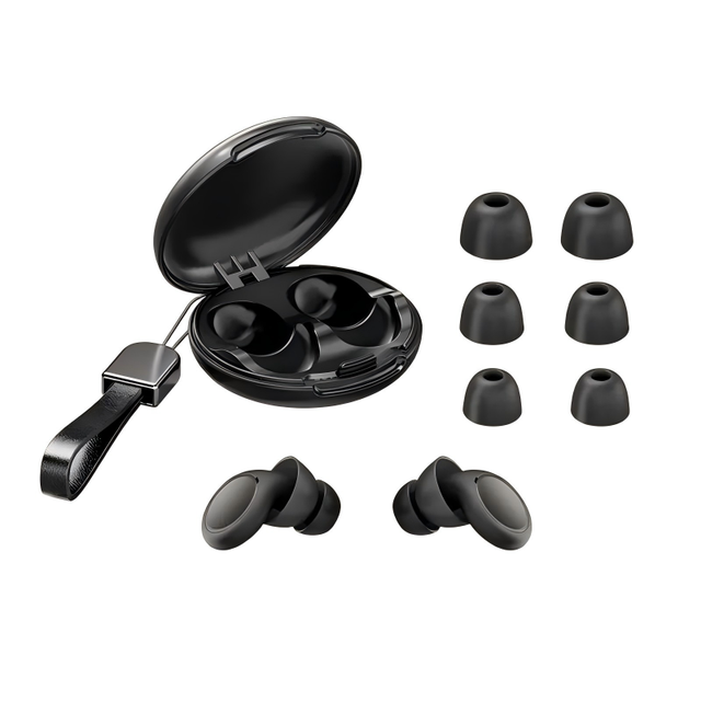 High Quality New Foldable Safety Sleep Noise Reduction Anti-Noise Silicone Reusable In-ear Professional Earplugs Dormitory Use