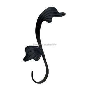 Ferro battuto forgiato fiori in ghisa foglie-stile moderno facilmente assemblato opere metalliche Decorative per finestre scale - Product Image 4