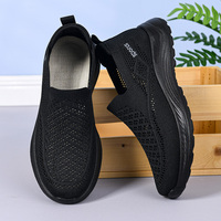 Chaussures de marche confortables et luxueuses, antidérapantes, respirantes, légères, en maille de coton, semelle extérieure en TPU, bout fermé, pour toutes les saisons