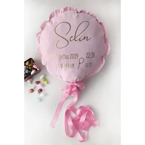 หมอนบอลลูนสำหรับเด็กแรกเกิดแบบปรับแต่งได้ สีชมพูและสีฟ้า - ของที่ระลึกสำหรับเด็ก - Product Image 1