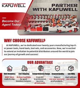 KAFUWELL P14006A <span class=keywords><strong>Perceuse</strong></span> à Percussion Électrique Ménagère, Kit d'Outils Électriques Multifonctionnels pour Bois et Quincaillerie, Coffret Cadeau avec Boîte à Outils - Product Image 6