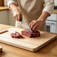 Planche à découper en bambou épaisse de style chinois, robuste et de haute densité, idéale pour la cuisine et la préparation des fruits