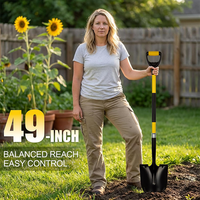Outils de jardin, pelle pour creuser, pelle de jardin robuste avec poignée en D pour le jardinage, le sol et l'aménagement paysager