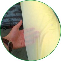 Film de couverture de serre de toit en plastique PE Film poly agricole de couleur jaune résistant aux UV