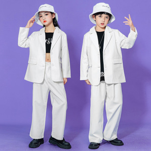 Conjunto de Ropa Urbana Hip Hop Personalizada para Niños, Traje de Actuación Poppin, Atuendo de Baile Jazz para Niñas, Ropa de Baile Robot para Niños - Product Image 4